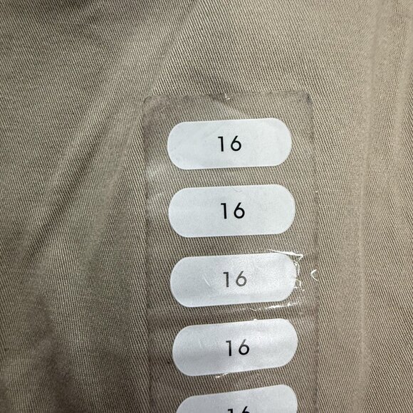 Khakis & Co Pants Womens 16 Classic Khaki Easy Care Stretch Tummy Control Chino - Picture 9 of 9